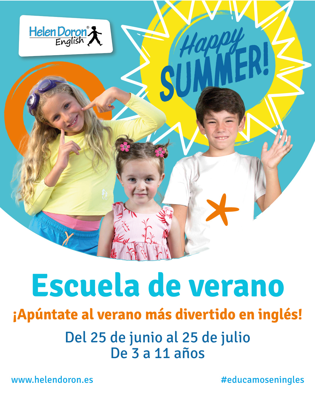 Escuela de verano 100% en inglés en el centro de Murcia
