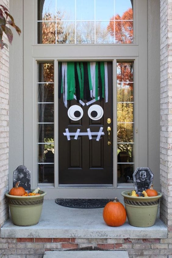 Revestimiento de puerta horribles & Crudos Tapa Puerta De Halloween Decoración Nuevo