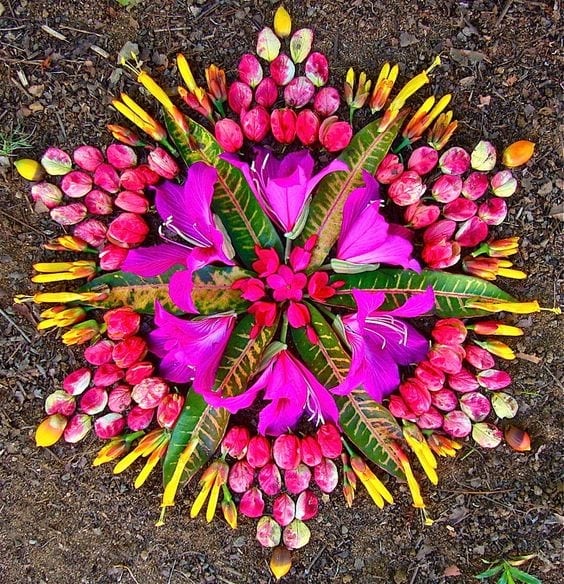 Mandala de flores de Kathy Klein